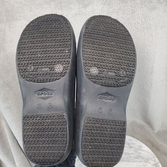 Crocs Shoes Womens Size 10 Black Synthetic Rose Neria Pro II Dual Comfort Clogs - Picture 7 of 12